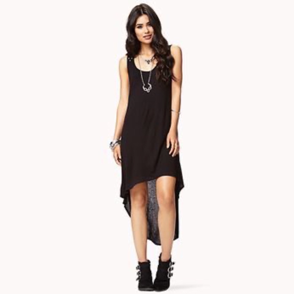 F21 High Low Tank Dress with Studded Detail
